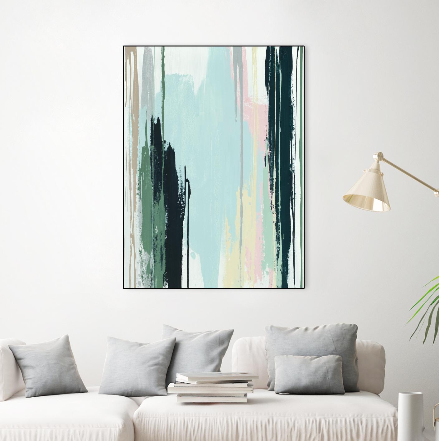 Splendid Mirage I by Daleno Art on GIANT ART - pink abstract abstrait 