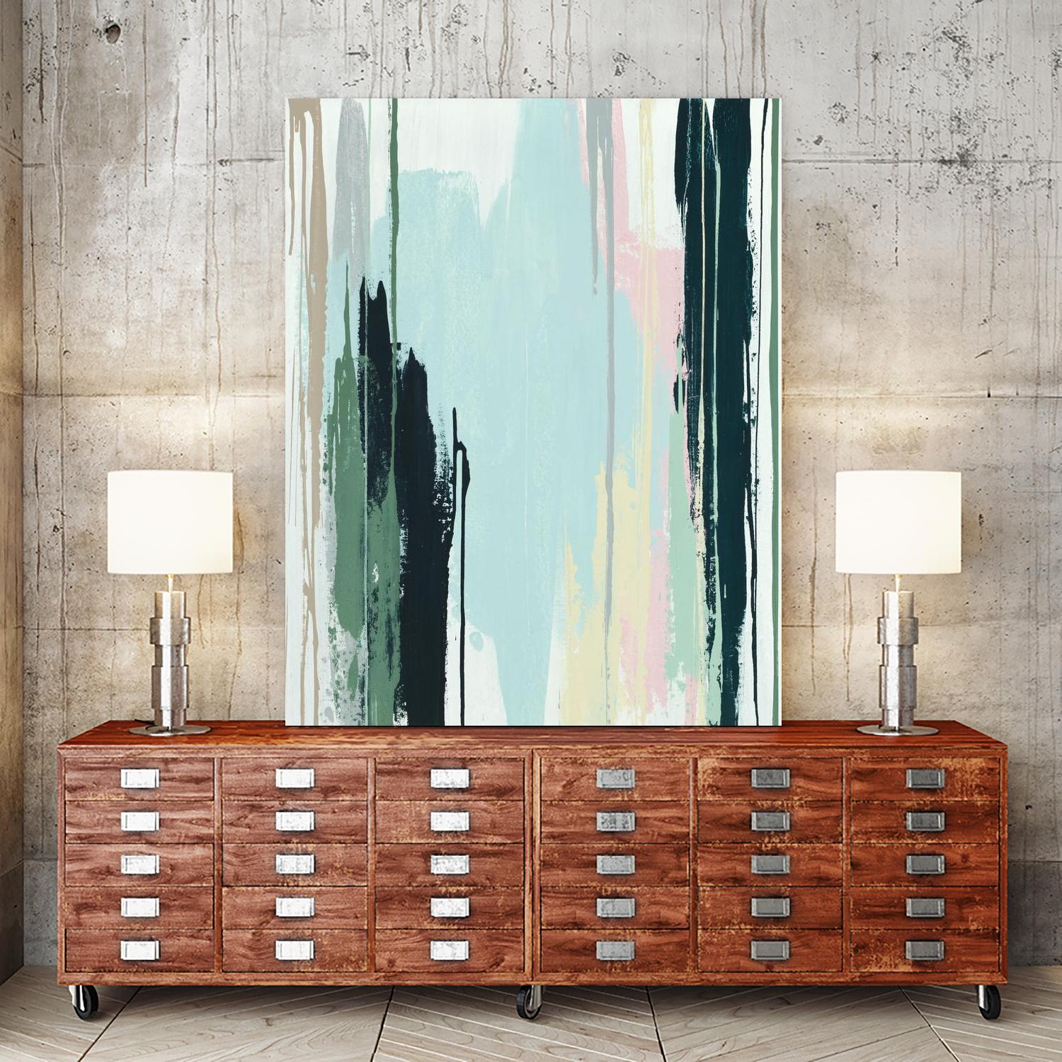 Splendid Mirage I by Daleno Art on GIANT ART - pink abstract abstrait 