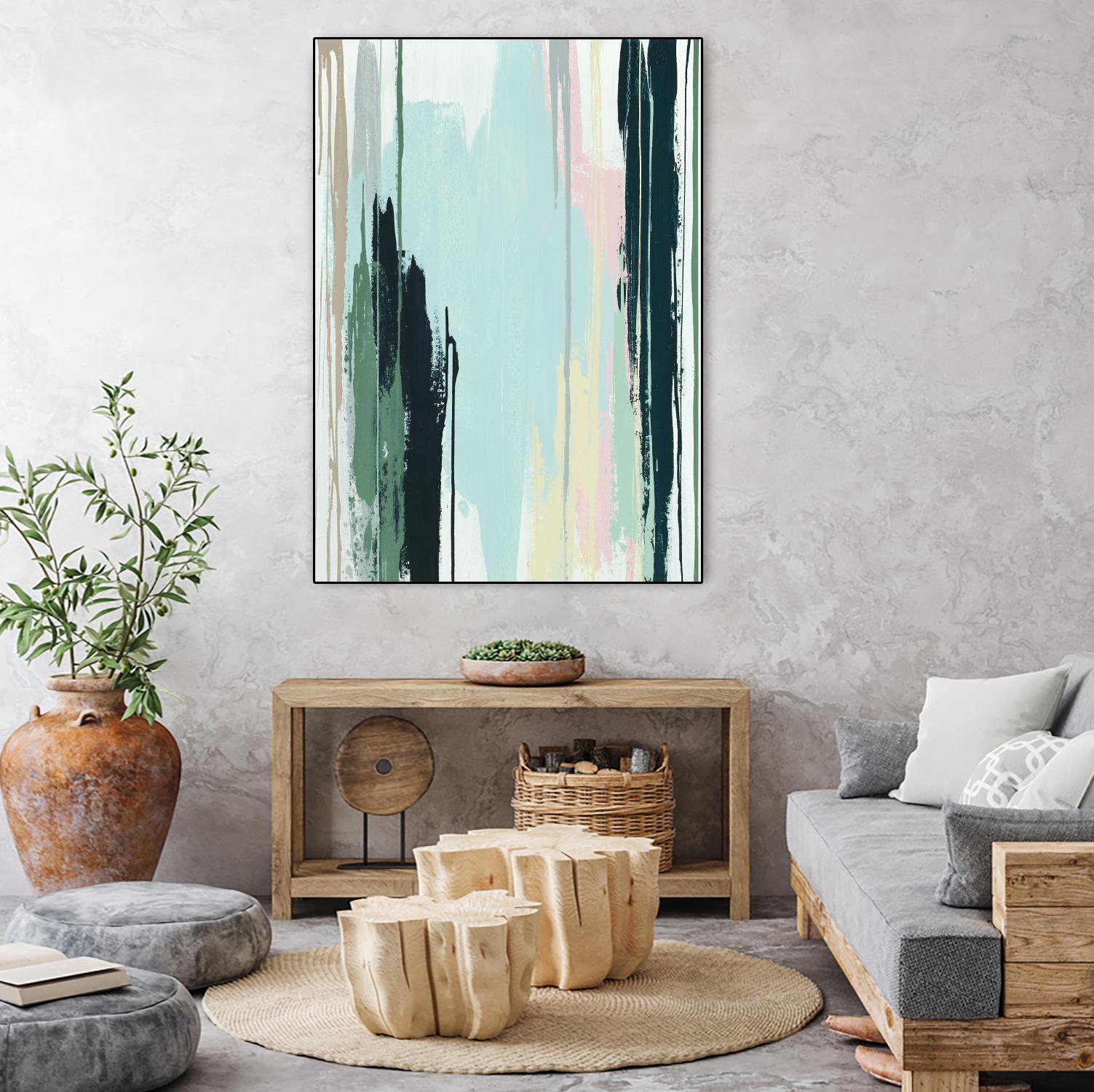 Splendid Mirage I by Daleno Art on GIANT ART - pink abstract abstrait 