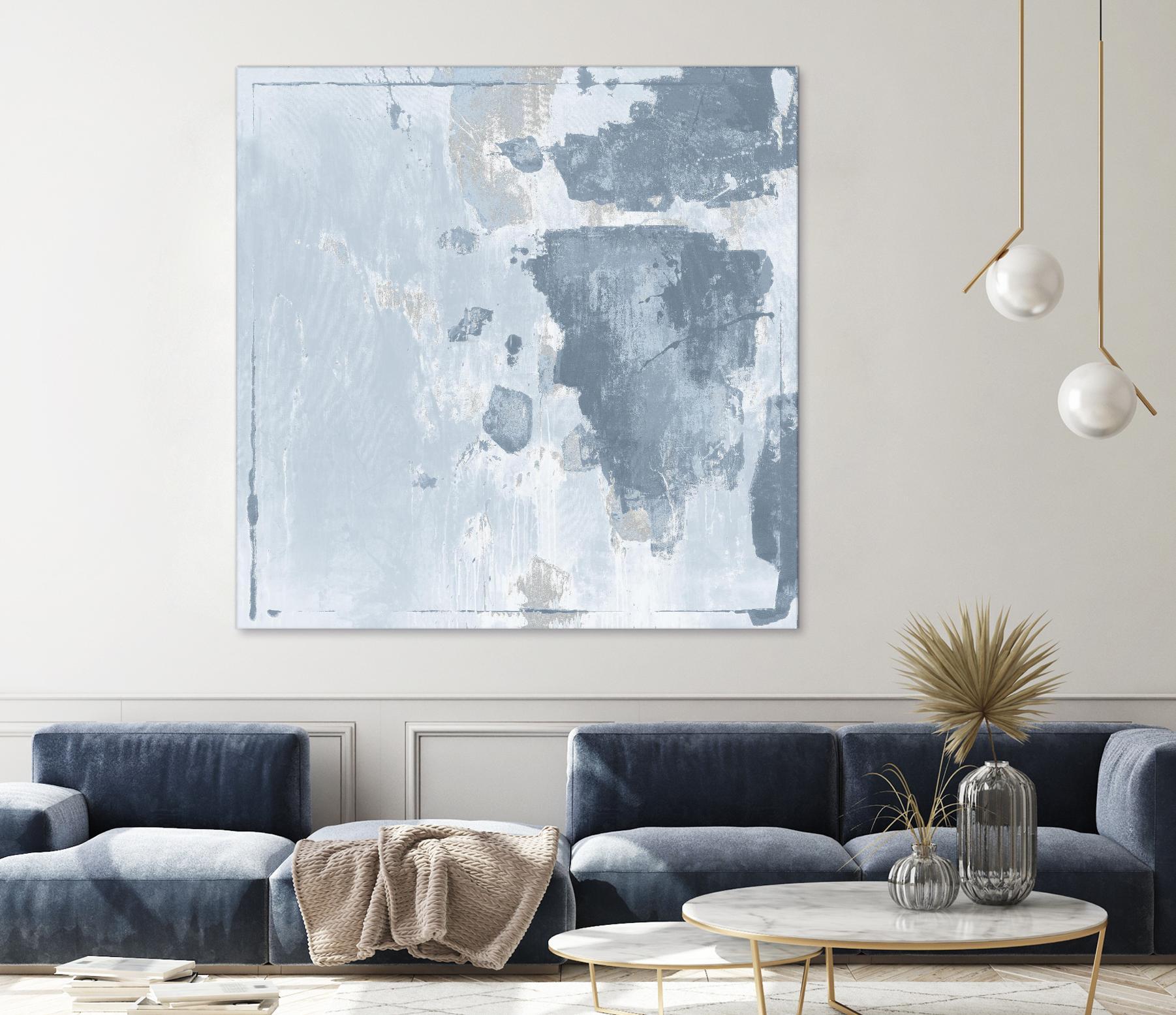 Texas Stamp II by Daleno Art on GIANT ART - blue abstract abstrait 