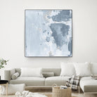 Texas Stamp II by Daleno Art on GIANT ART - blue abstract abstrait 