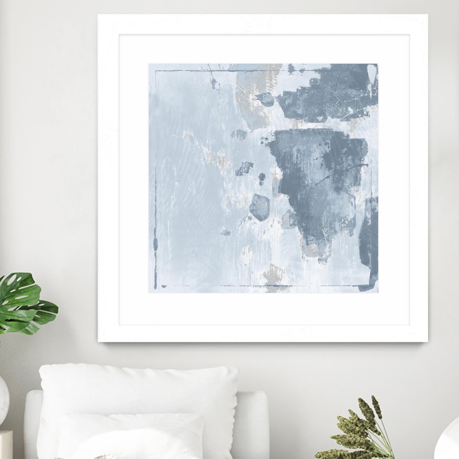 Texas Stamp II by Daleno Art on GIANT ART - blue abstract abstrait 