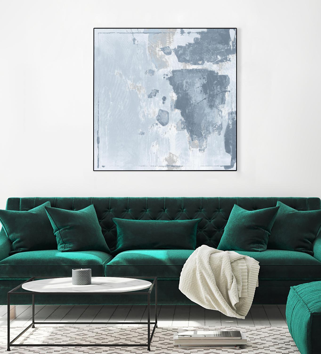 Texas Stamp II by Daleno Art on GIANT ART - blue abstract abstrait 