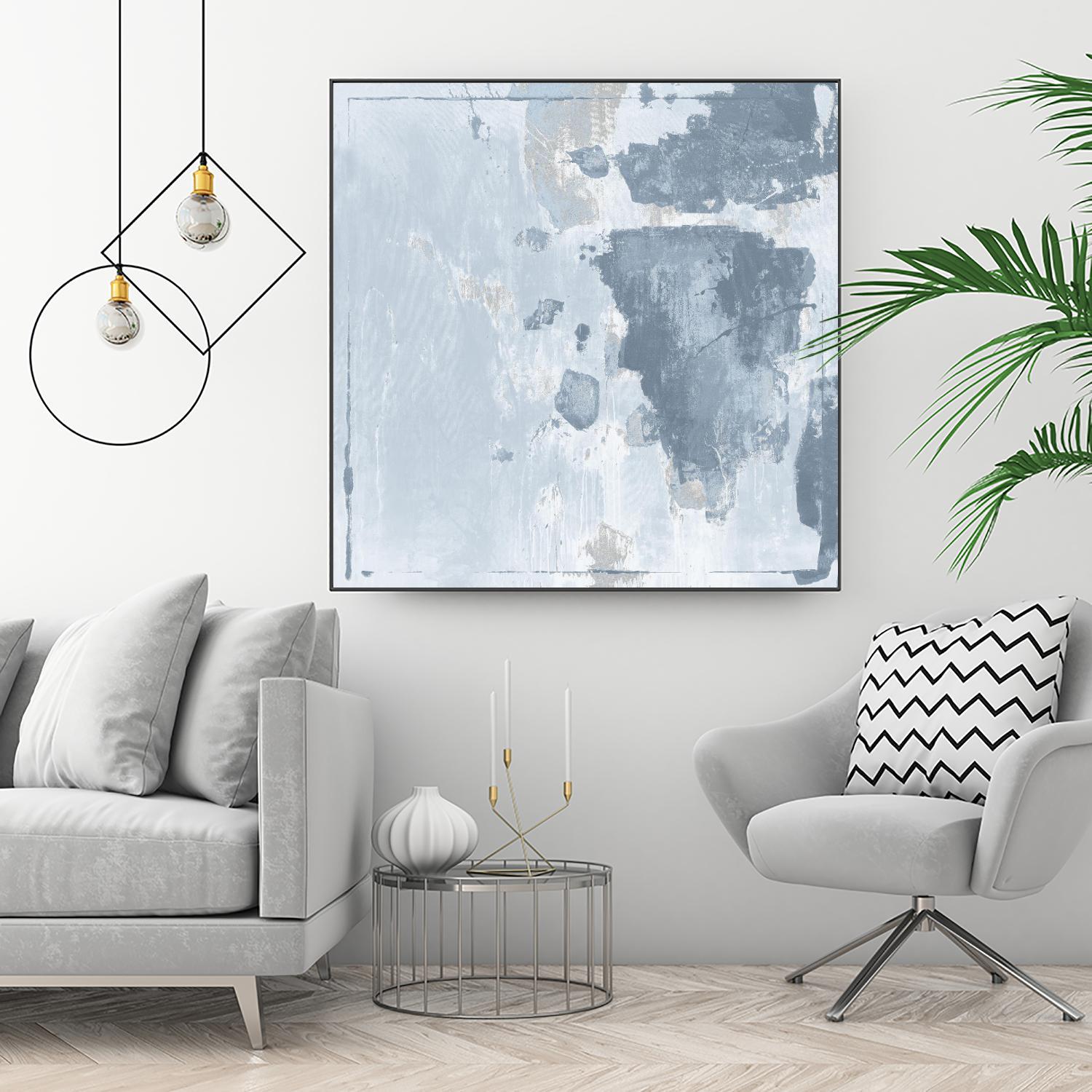 Texas Stamp II by Daleno Art on GIANT ART - blue abstract abstrait 