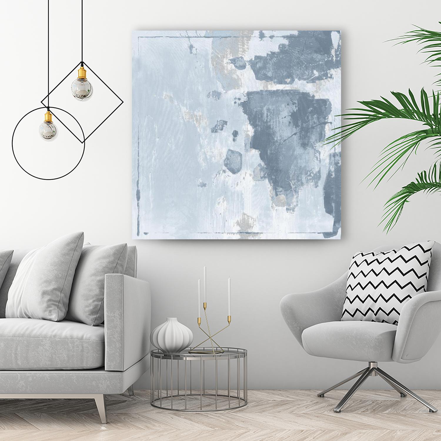 Texas Stamp II by Daleno Art on GIANT ART - blue abstract abstrait 