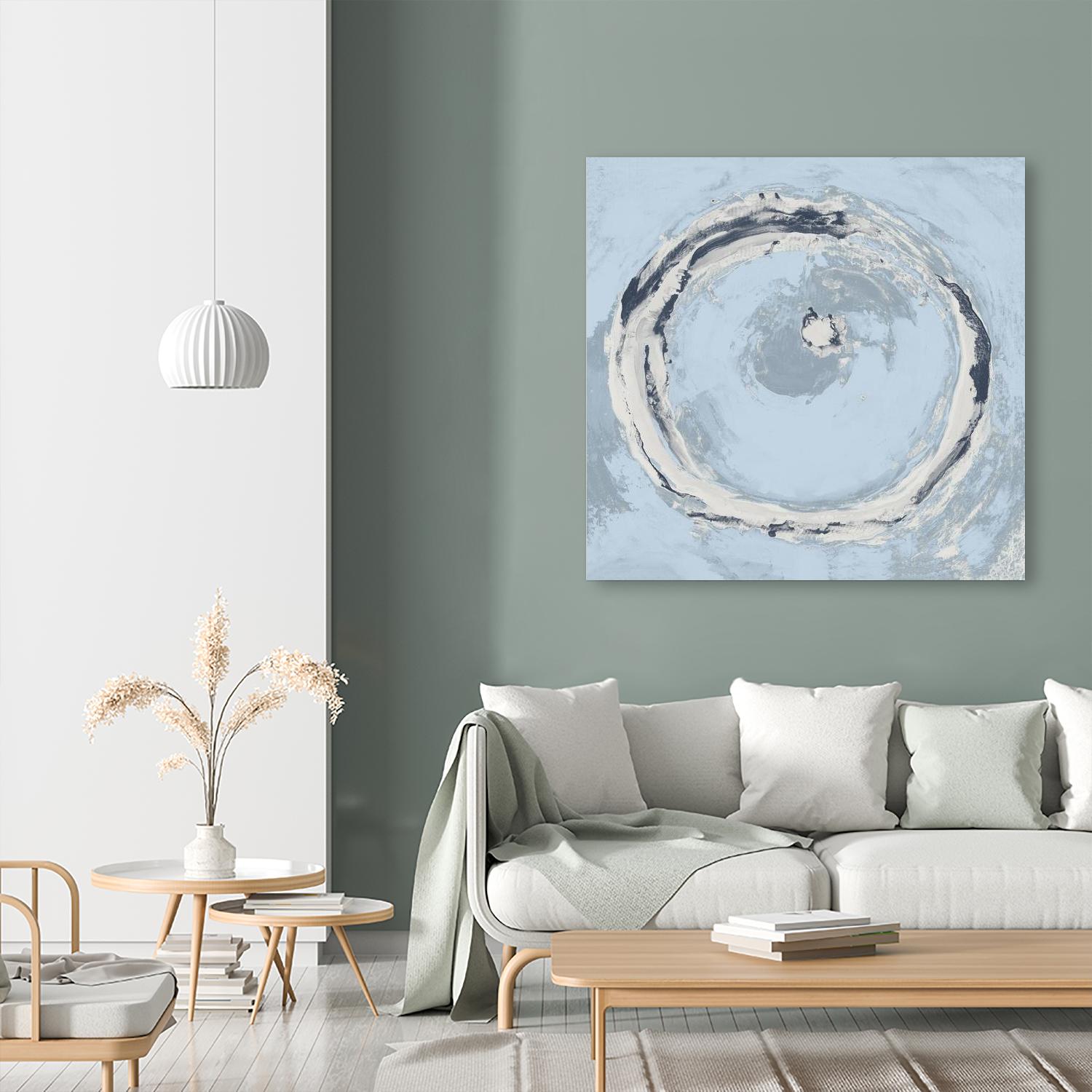The Calm Before II by Daleno Art on GIANT ART - blue shapes abstrait 