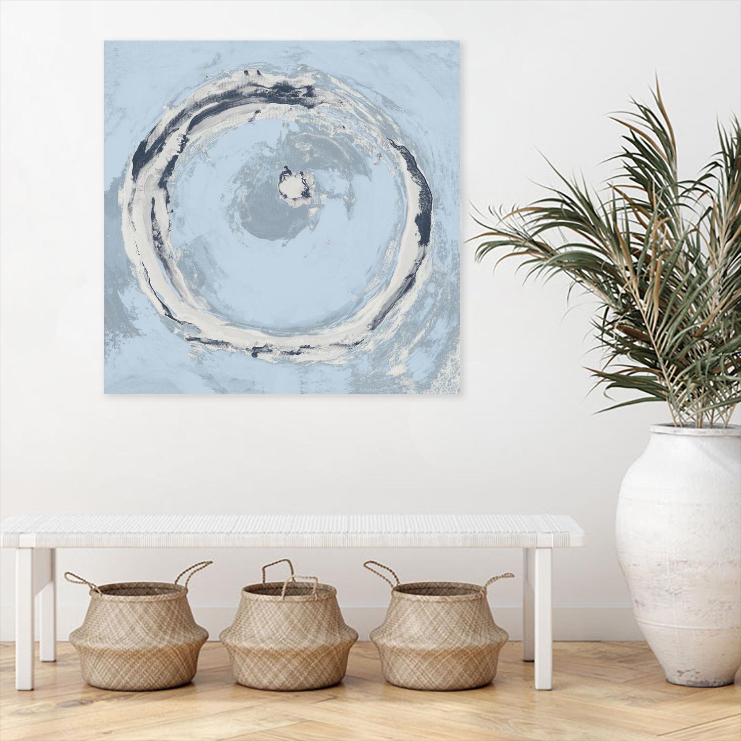 The Calm Before II by Daleno Art on GIANT ART - blue shapes abstrait 