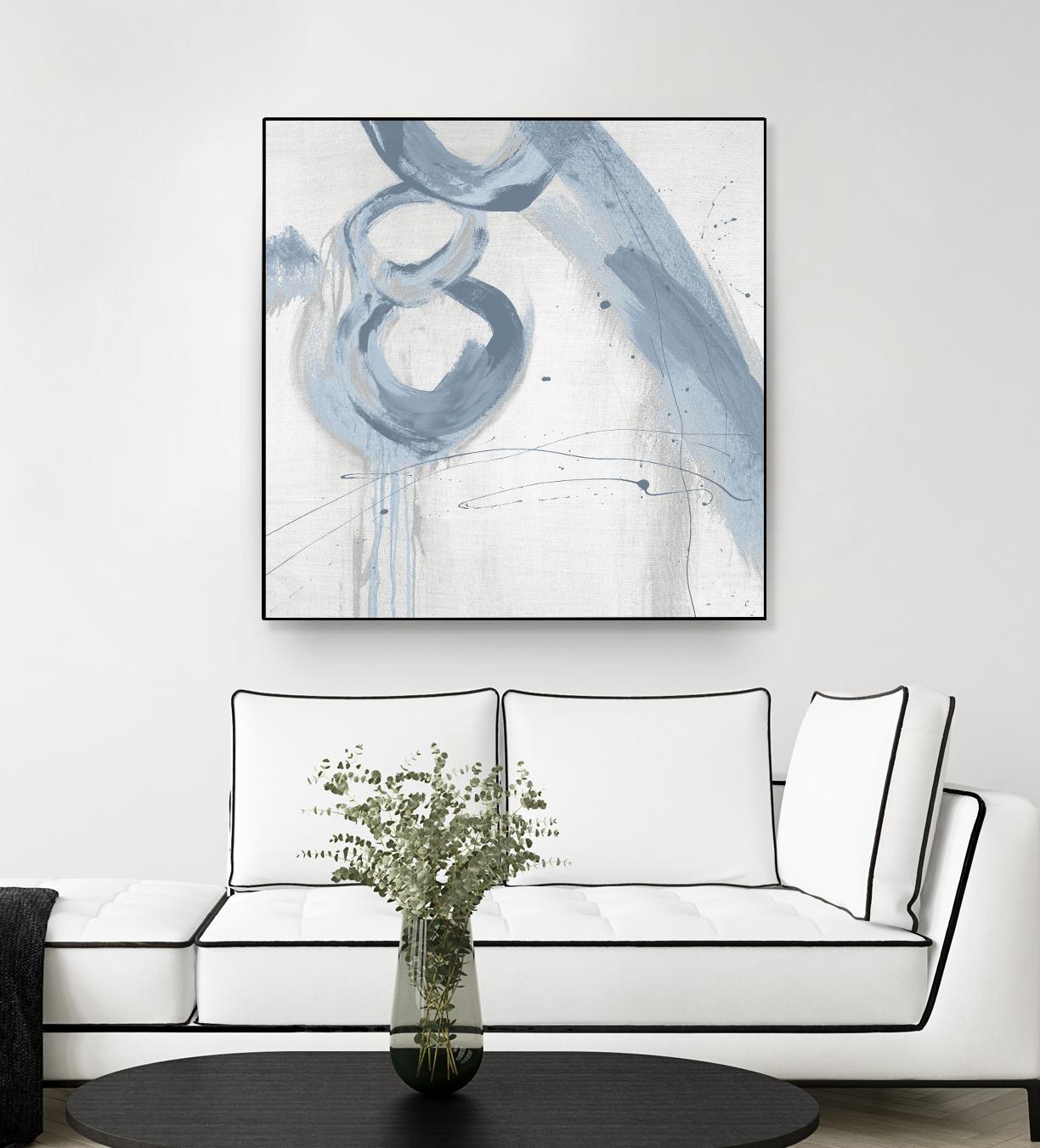Twice Over VII by Daleno Art on GIANT ART - blue abstract abstrait 