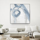 Twice Over VII by Daleno Art on GIANT ART - blue abstract abstrait 