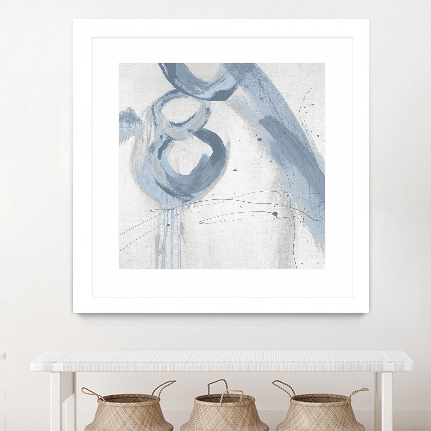 Twice Over VII by Daleno Art on GIANT ART - blue abstract abstrait 