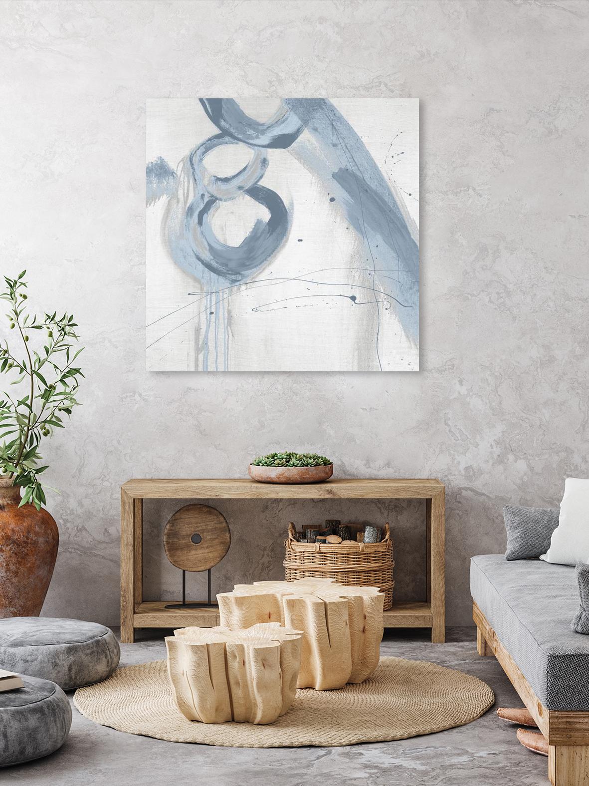 Twice Over VII by Daleno Art on GIANT ART - blue abstract abstrait 