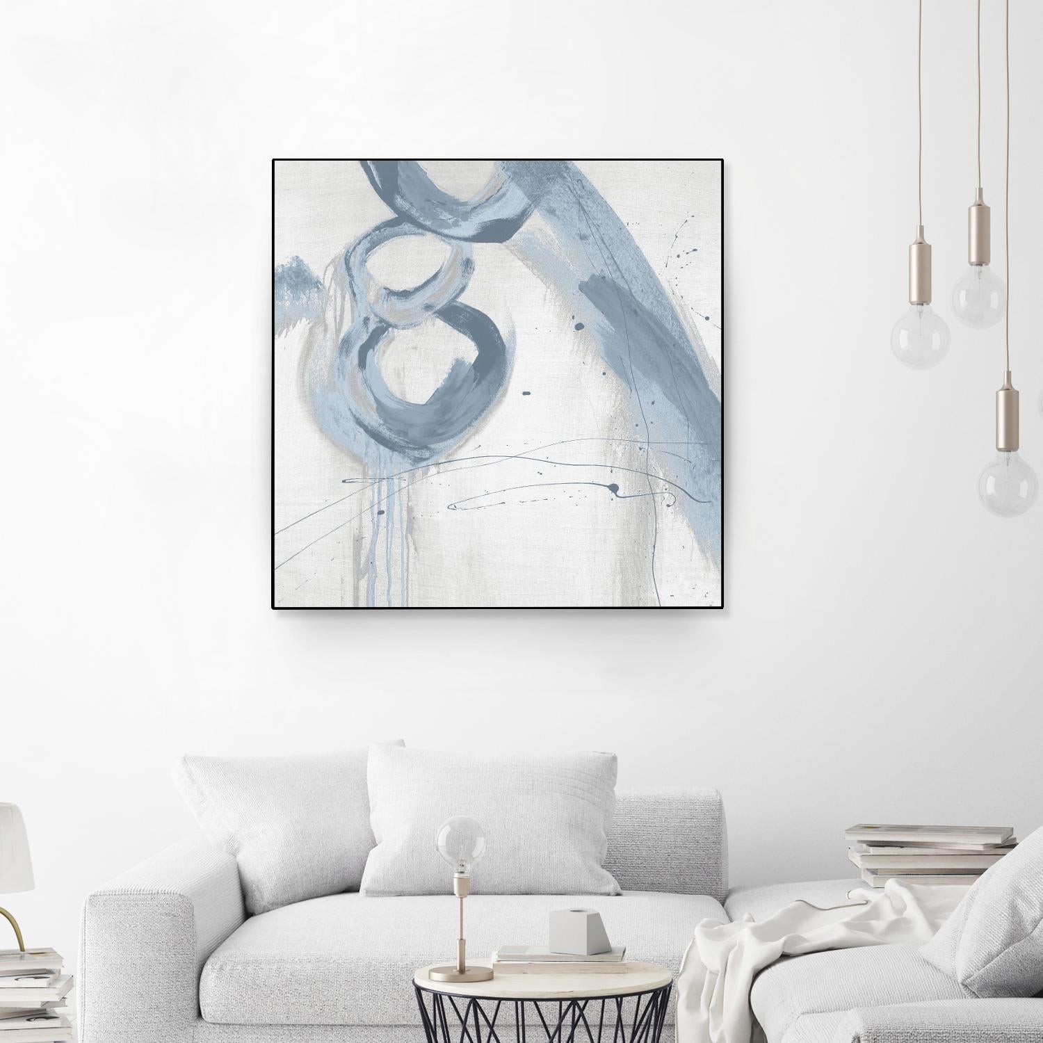 Twice Over VII by Daleno Art on GIANT ART - blue abstract abstrait 