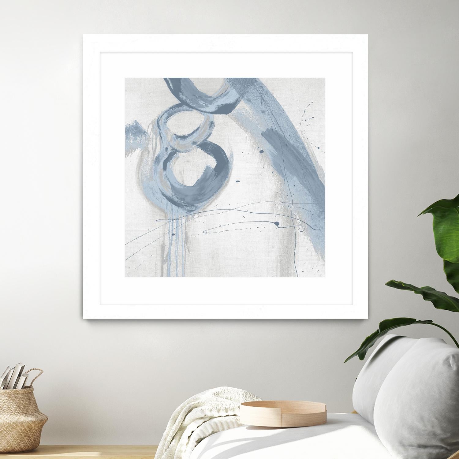 Twice Over VII by Daleno Art on GIANT ART - blue abstract abstrait 