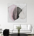 Tickled With Pink by Daleno Art on GIANT ART - pink shapes abstrait 