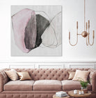 Tickled With Pink by Daleno Art on GIANT ART - pink shapes abstrait 