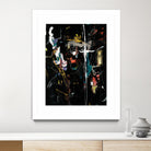 Club Merriment II by Daleno Art on GIANT ART - orange abstract