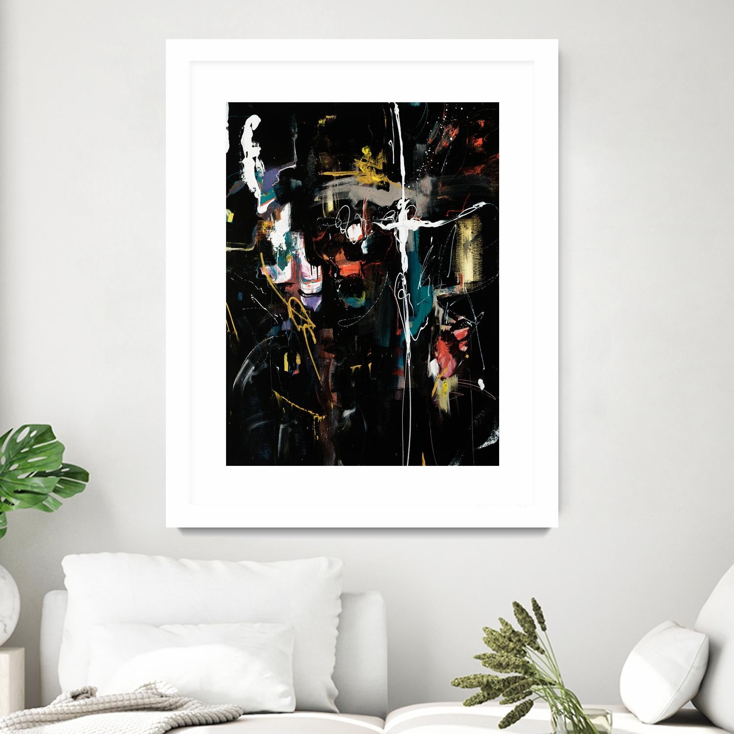 Club Merriment II by Daleno Art on GIANT ART - orange abstract