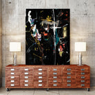 Club Merriment II by Daleno Art on GIANT ART - orange abstract