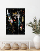 Club Merriment II by Daleno Art on GIANT ART - orange abstract