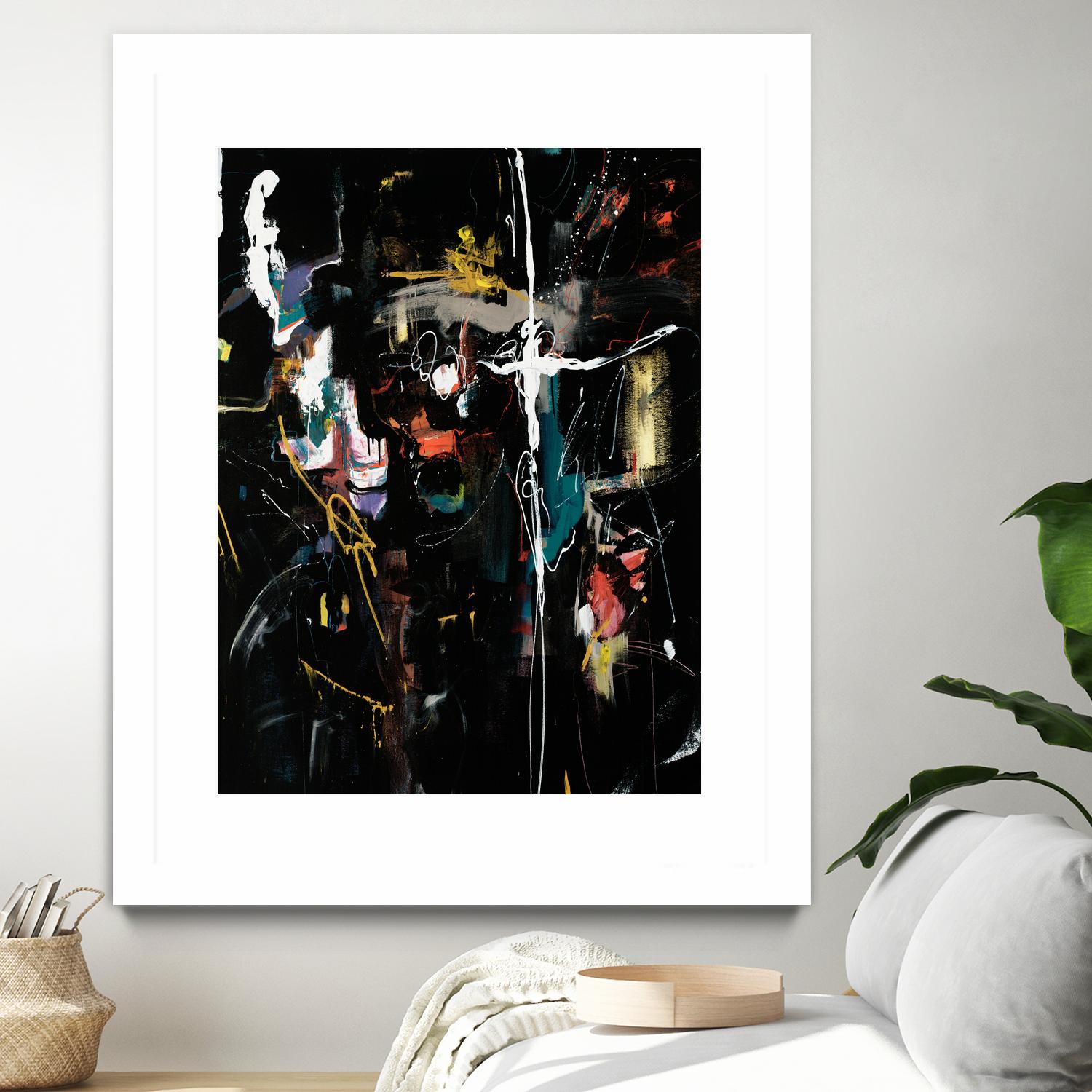 Club Merriment II by Daleno Art on GIANT ART - orange abstract