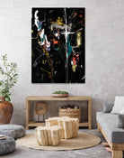 Club Merriment II by Daleno Art on GIANT ART - orange abstract
