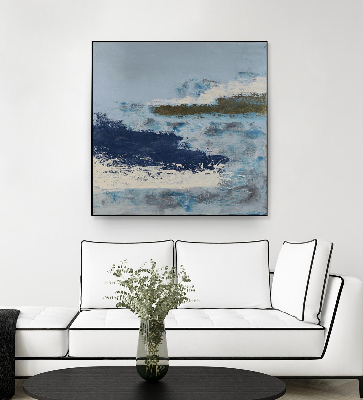 Washing to Shore by Daleno Art on GIANT ART - blue abstract abstrait 
