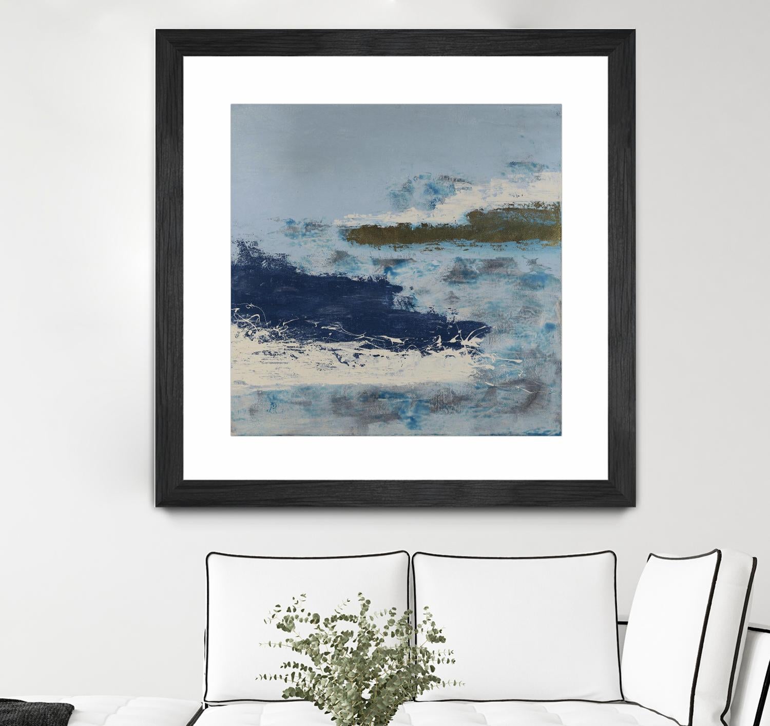 Washing to Shore by Daleno Art on GIANT ART - blue abstract abstrait 