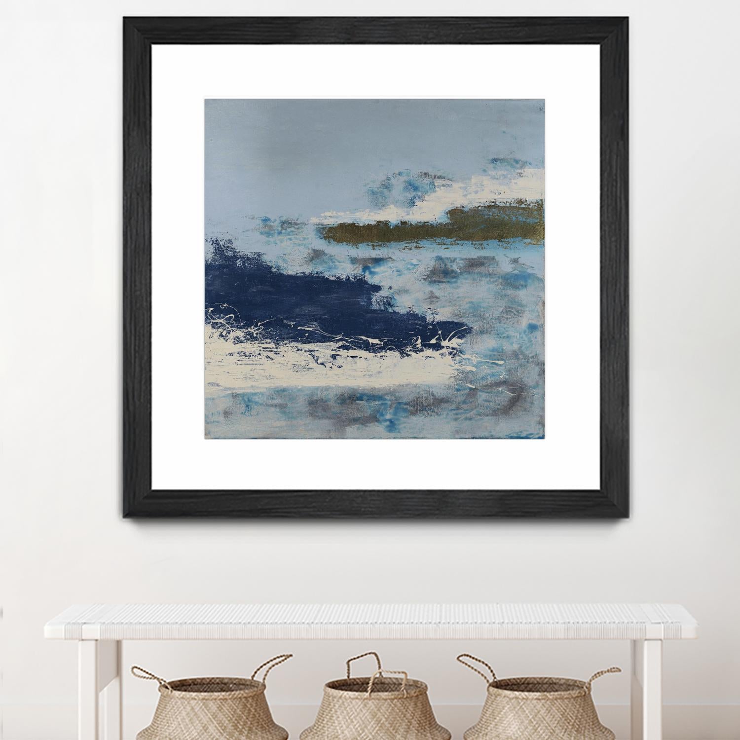 Washing to Shore by Daleno Art on GIANT ART - blue abstract abstrait 