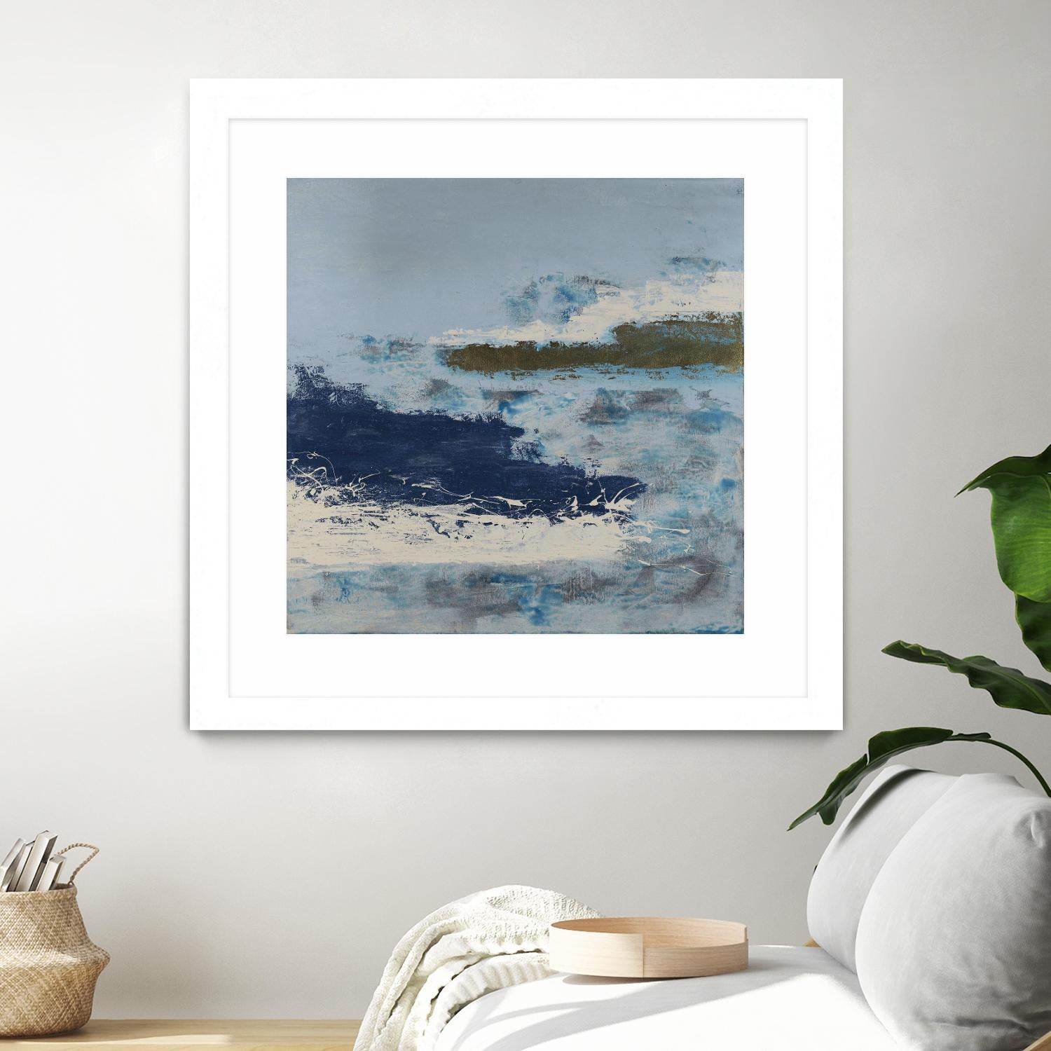 Washing to Shore by Daleno Art on GIANT ART - blue abstract abstrait 