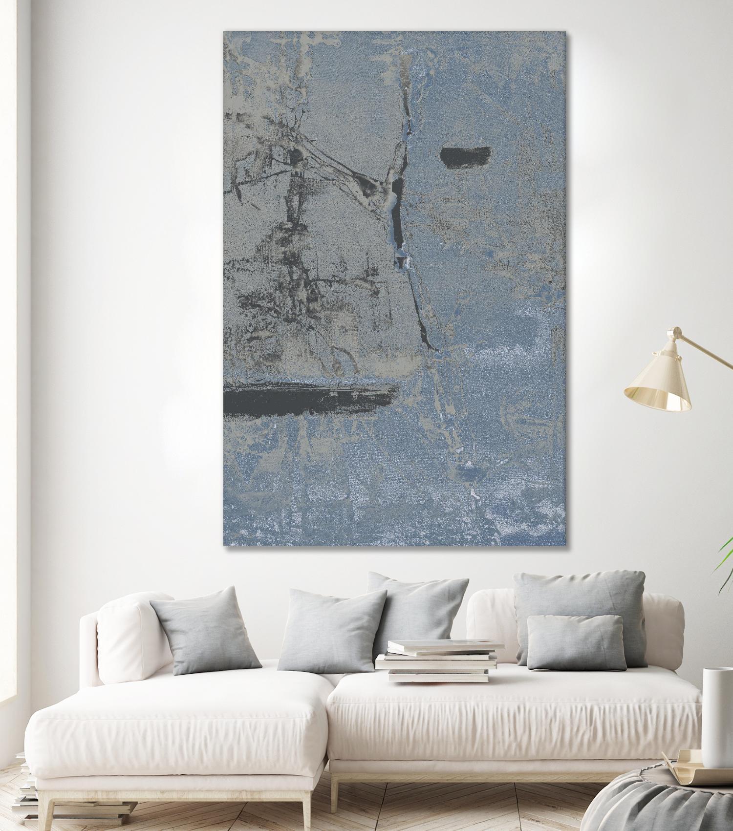 Hatchback II by Daleno Art on GIANT ART - blue abstract abstrait