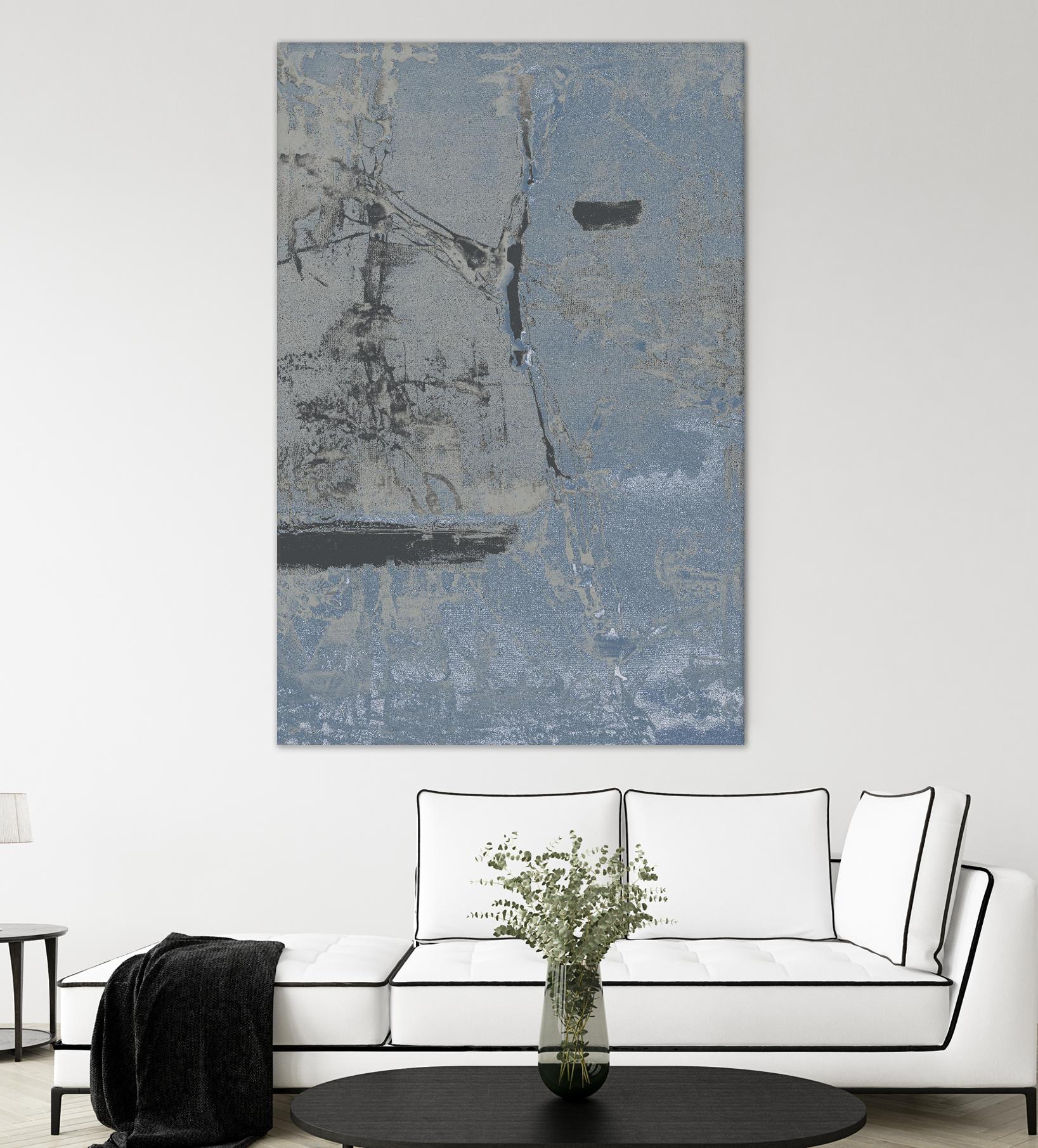 Hatchback II by Daleno Art on GIANT ART - blue abstract abstrait
