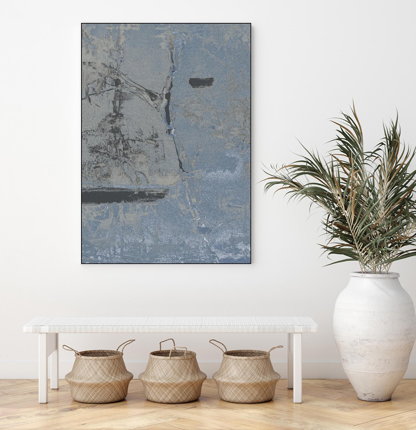 Hatchback II by Daleno Art on GIANT ART - blue abstract abstrait