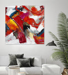 Stop to stare by Daleno Art on GIANT ART - red abstract abstrait 