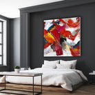 Stop to stare by Daleno Art on GIANT ART - red abstract abstrait 