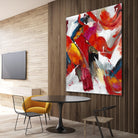 Stop to stare by Daleno Art on GIANT ART - red abstract abstrait 