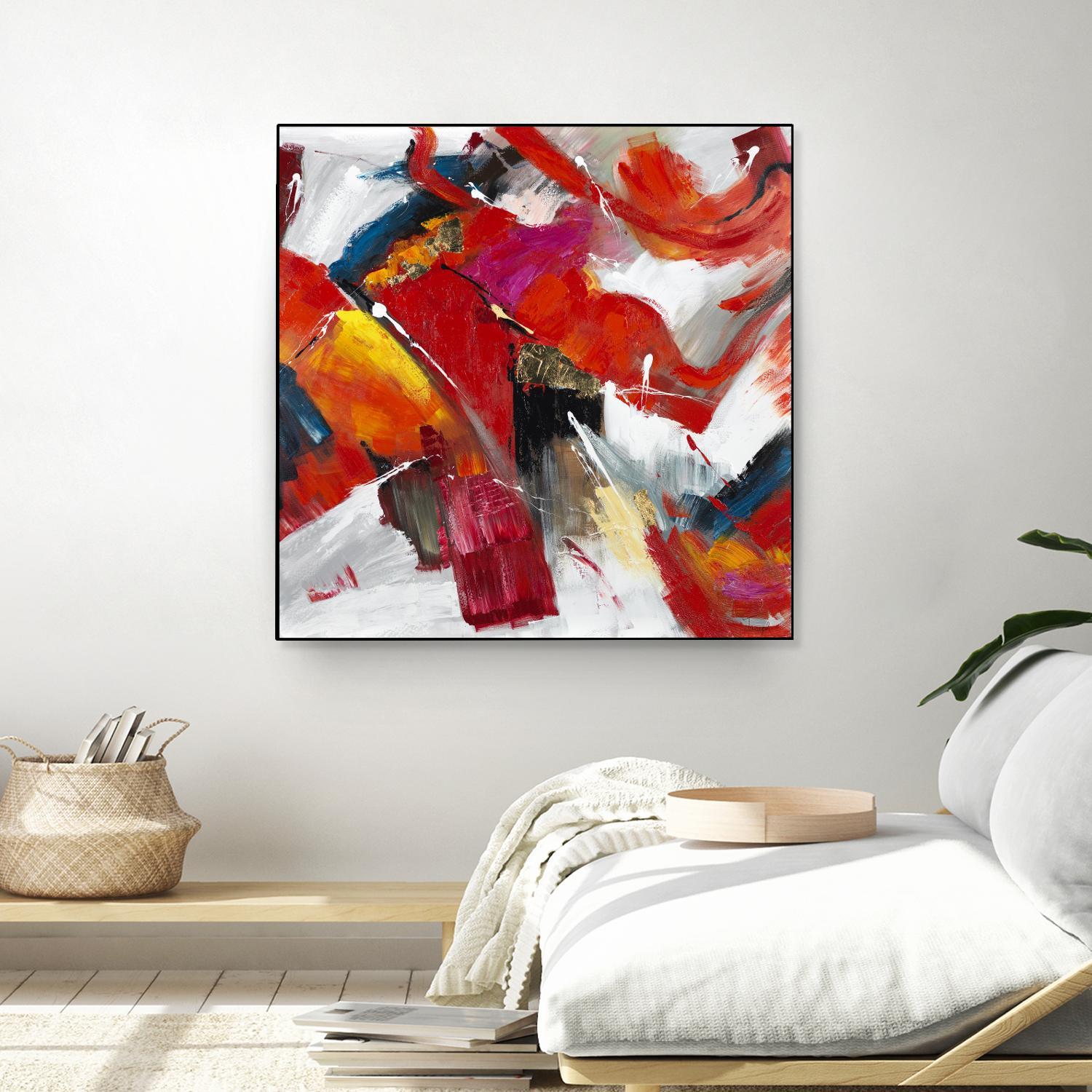 Stop to stare by Daleno Art on GIANT ART - red abstract abstrait 