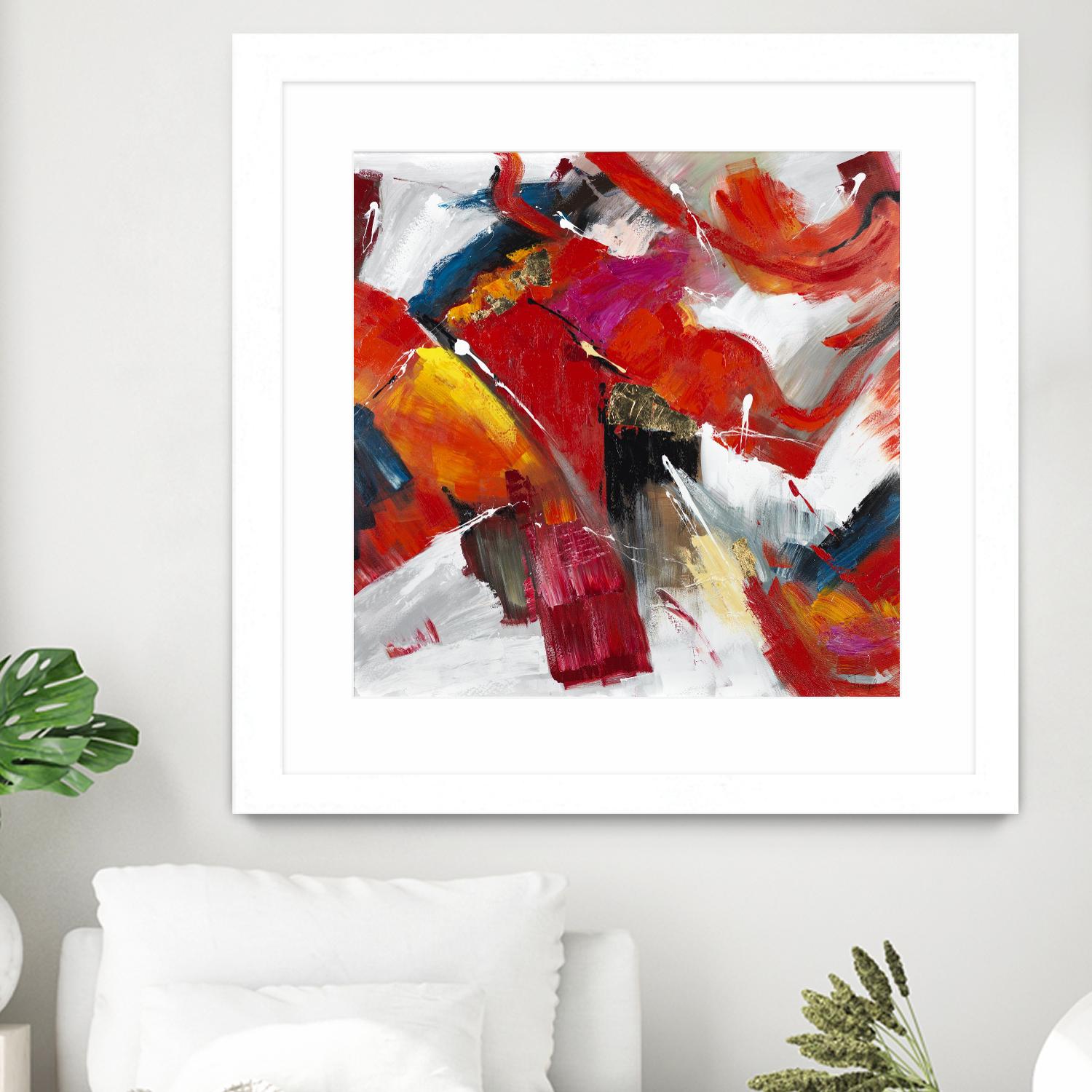 Stop to stare by Daleno Art on GIANT ART - red abstract abstrait 