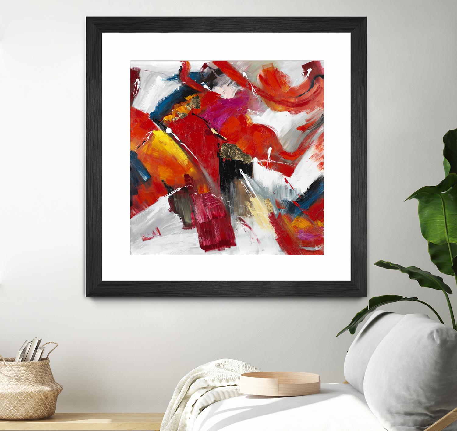 Stop to stare by Daleno Art on GIANT ART - red abstract abstrait 