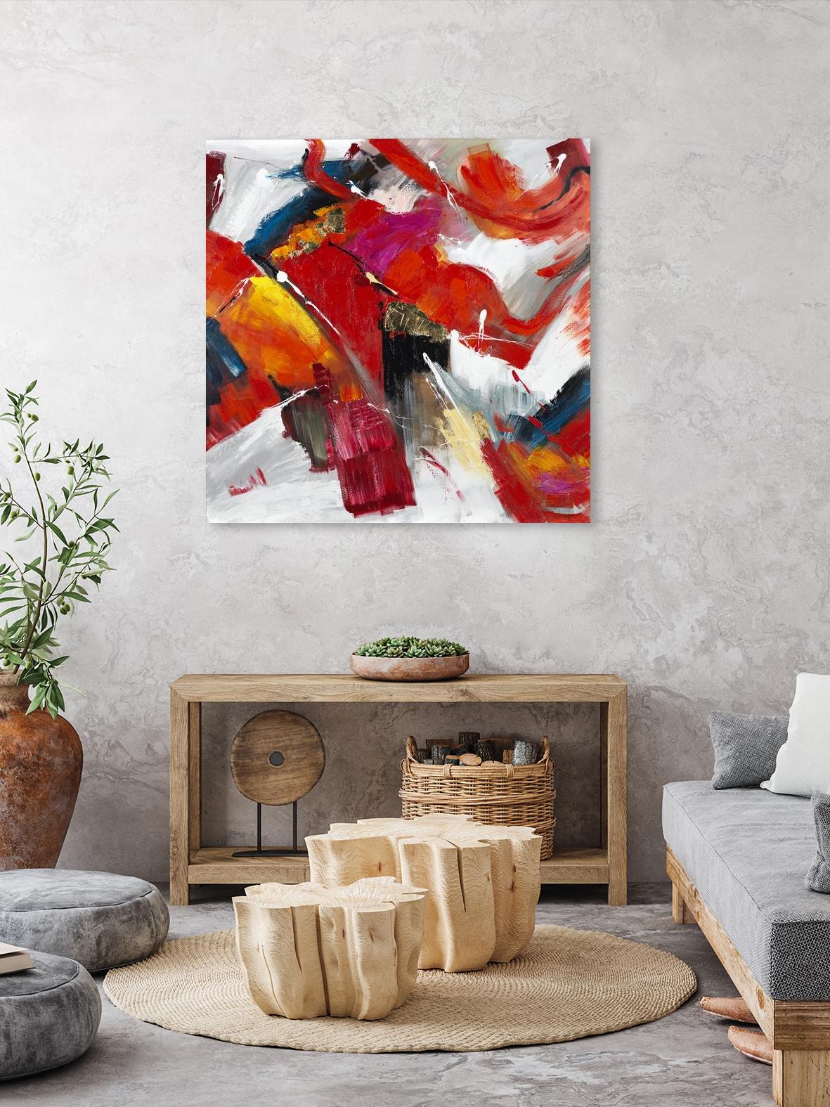 Stop to stare by Daleno Art on GIANT ART - red abstract abstrait 