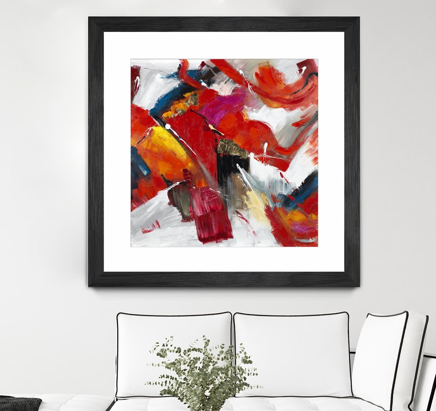 Stop to stare by Daleno Art on GIANT ART - red abstract abstrait 