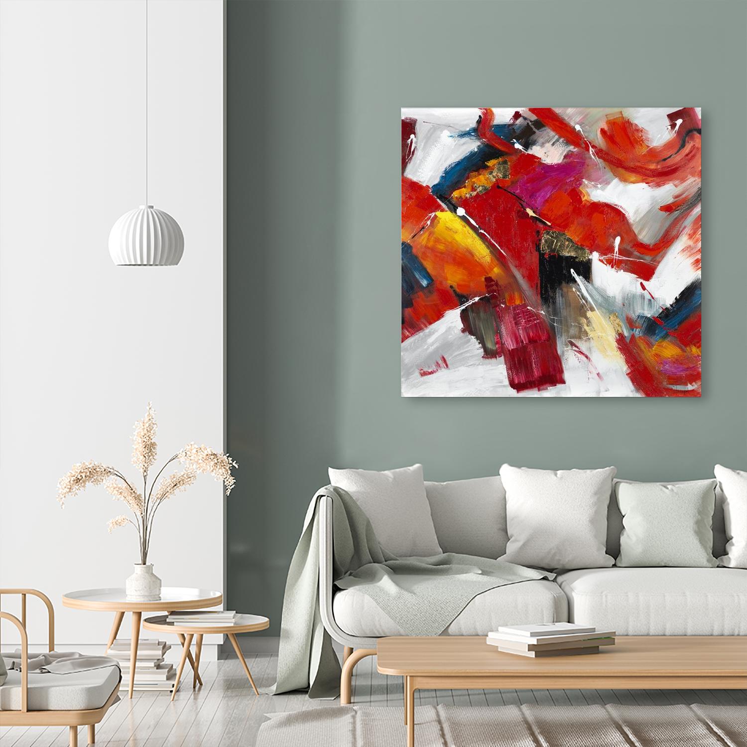 Stop to stare by Daleno Art on GIANT ART - red abstract abstrait 
