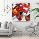 Stop to stare by Daleno Art on GIANT ART - red abstract abstrait 