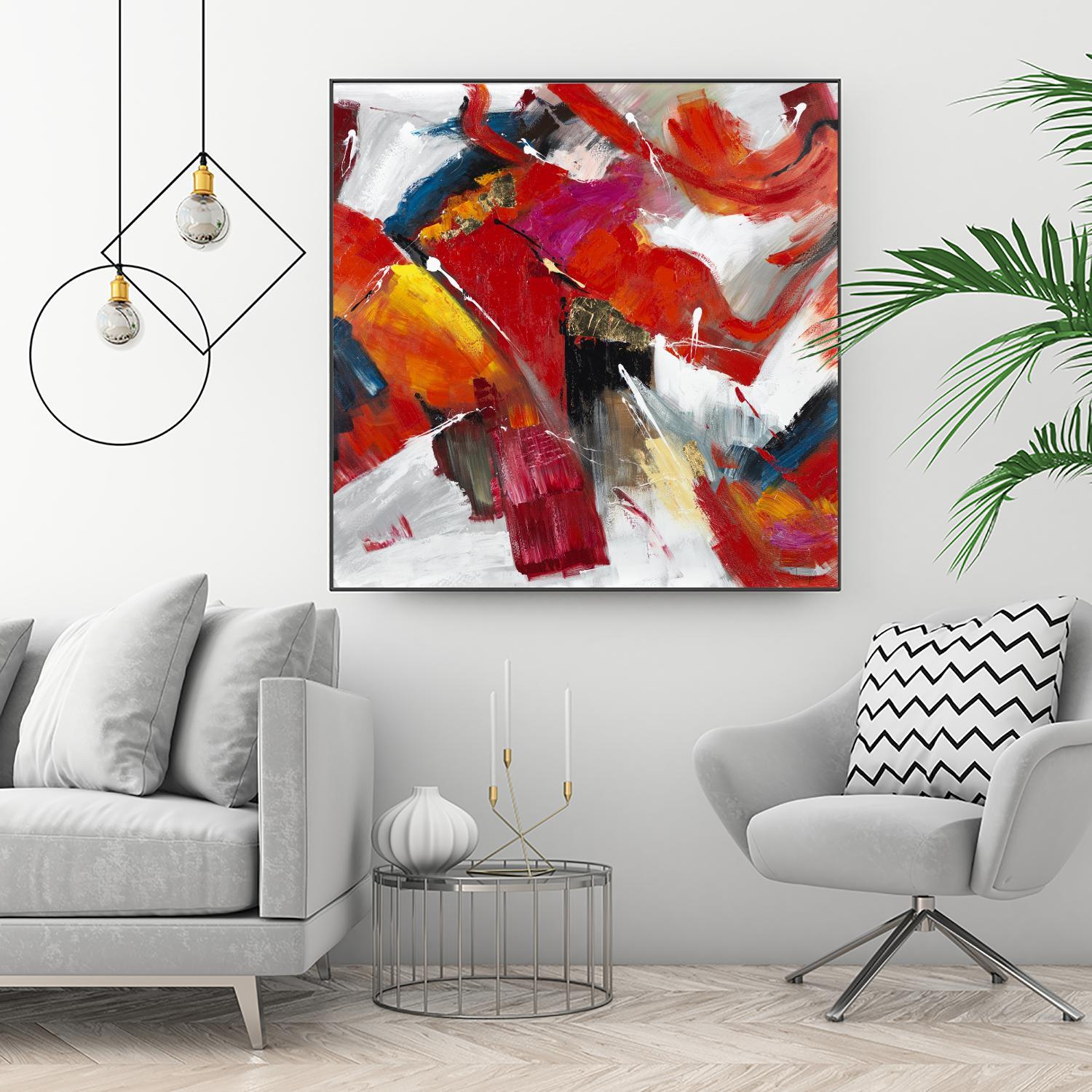 Stop to stare by Daleno Art on GIANT ART - red abstract abstrait 