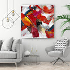 Stop to stare by Daleno Art on GIANT ART - red abstract abstrait 