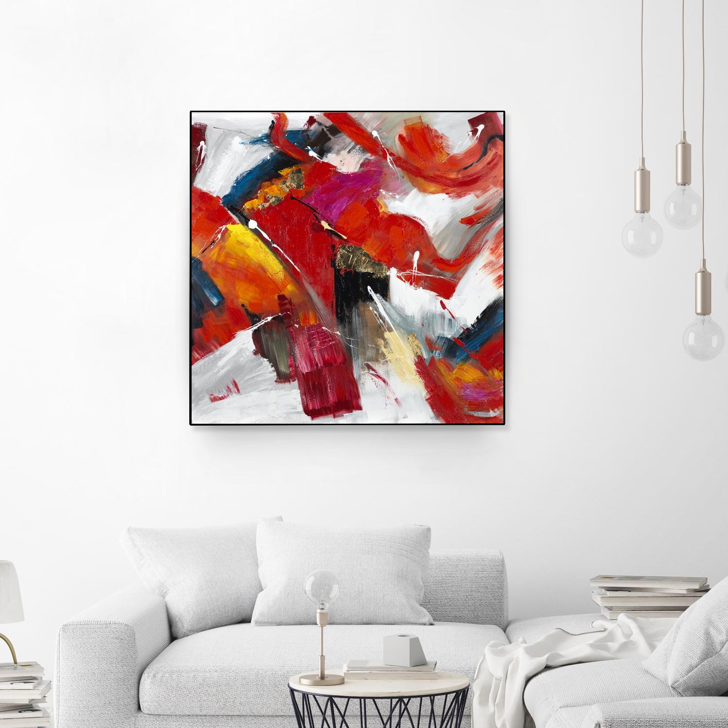 Stop to stare by Daleno Art on GIANT ART - red abstract abstrait 