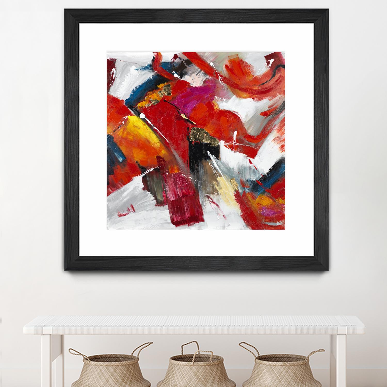 Stop to stare by Daleno Art on GIANT ART - red abstract abstrait 
