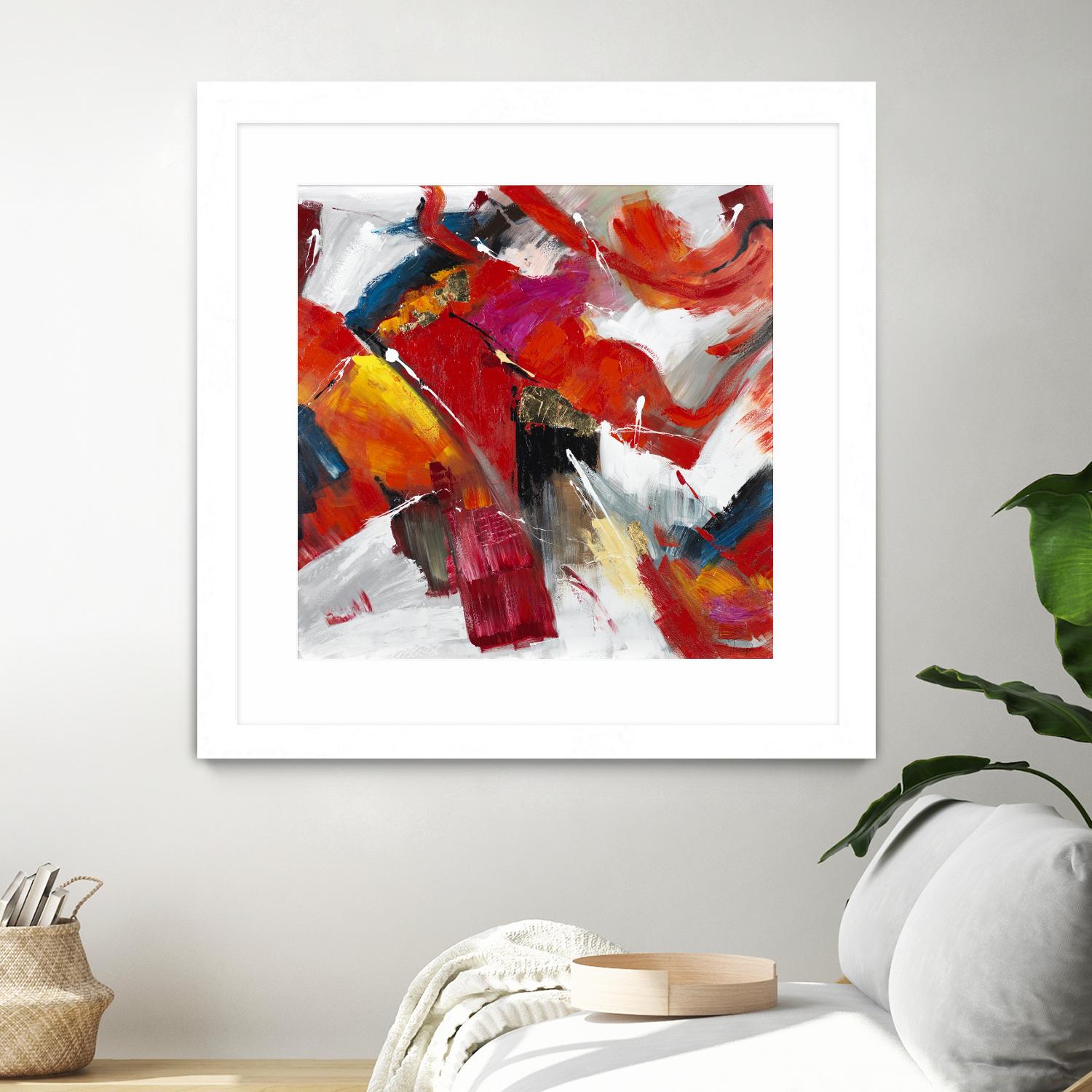 Stop to stare by Daleno Art on GIANT ART - red abstract abstrait 