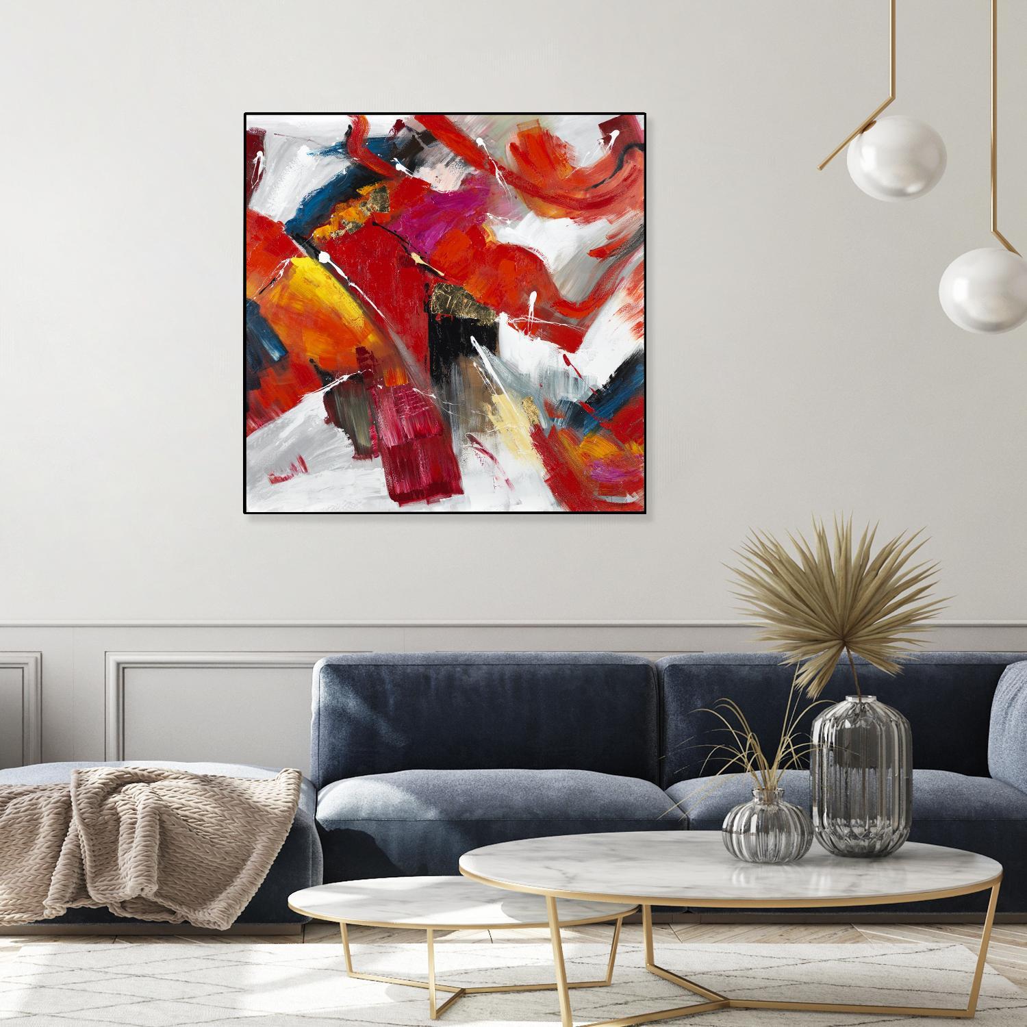 Stop to stare by Daleno Art on GIANT ART - red abstract abstrait 