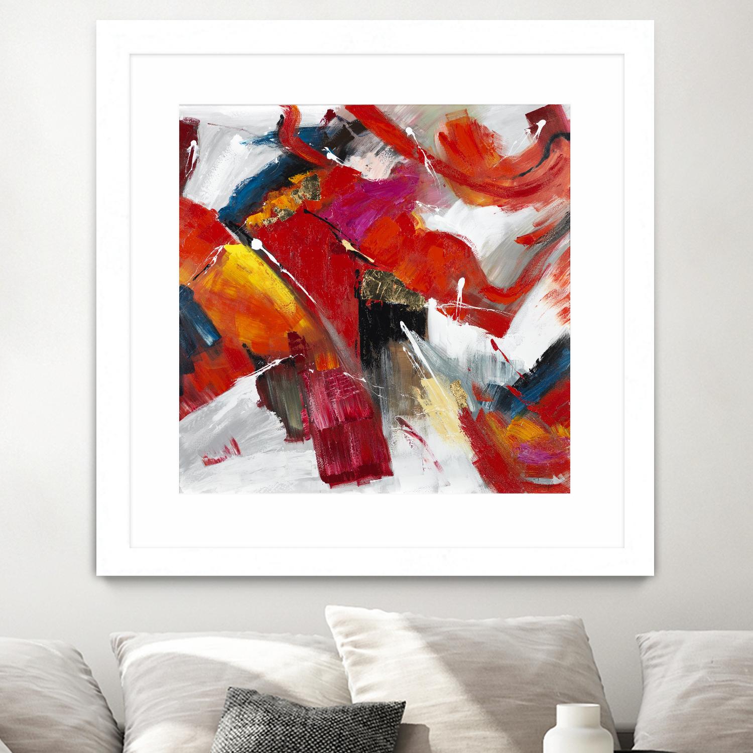 Stop to stare by Daleno Art on GIANT ART - red abstract abstrait 