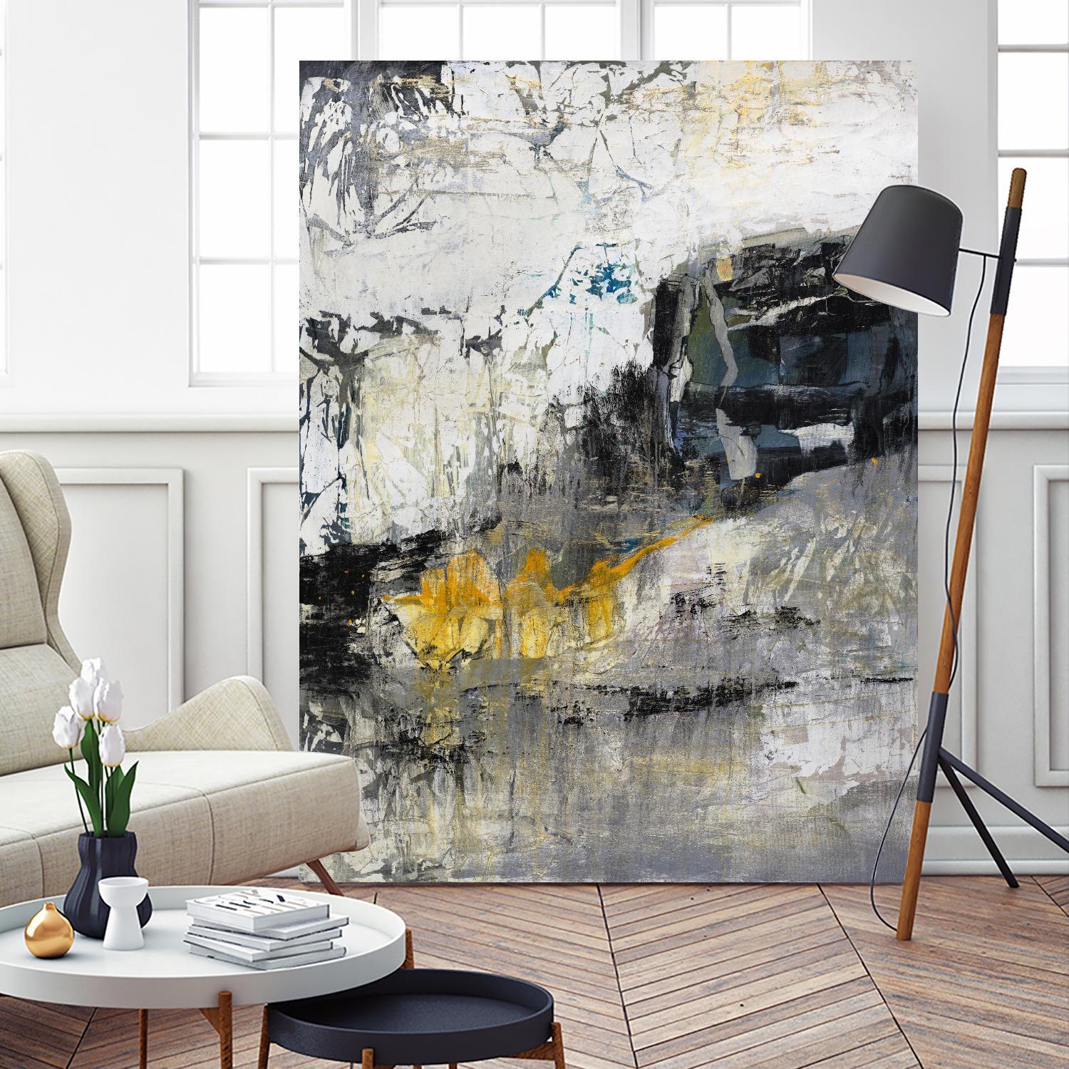 The Hike by Daleno Art on GIANT ART - blue abstract abstrait 